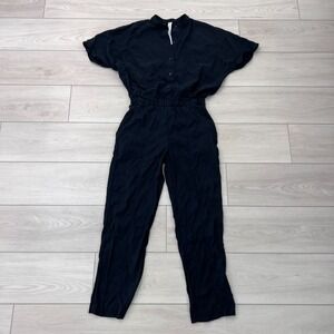 Lululemon Athletica Black Perfectly Poised Short Sleeve Jumpsuit Women's Size 4